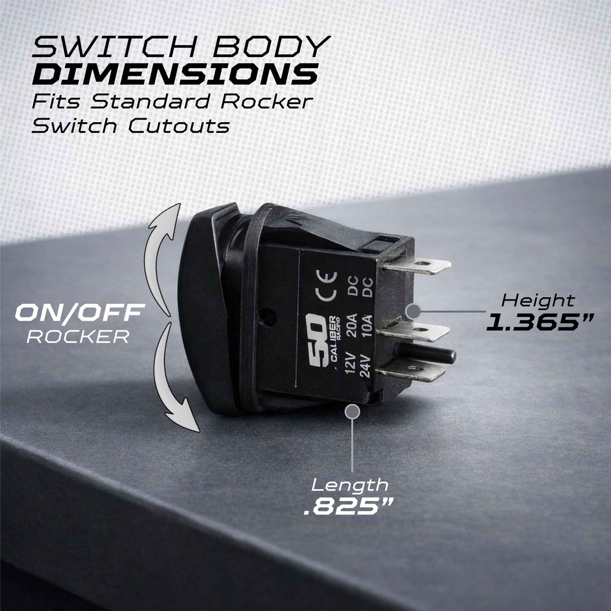 Waterproof Funny Rocker Switch 12v ON/Off, LED Backlit with Etched Design w/Toggle Switch 12v - UTV, Auto, Boat 20A Variation