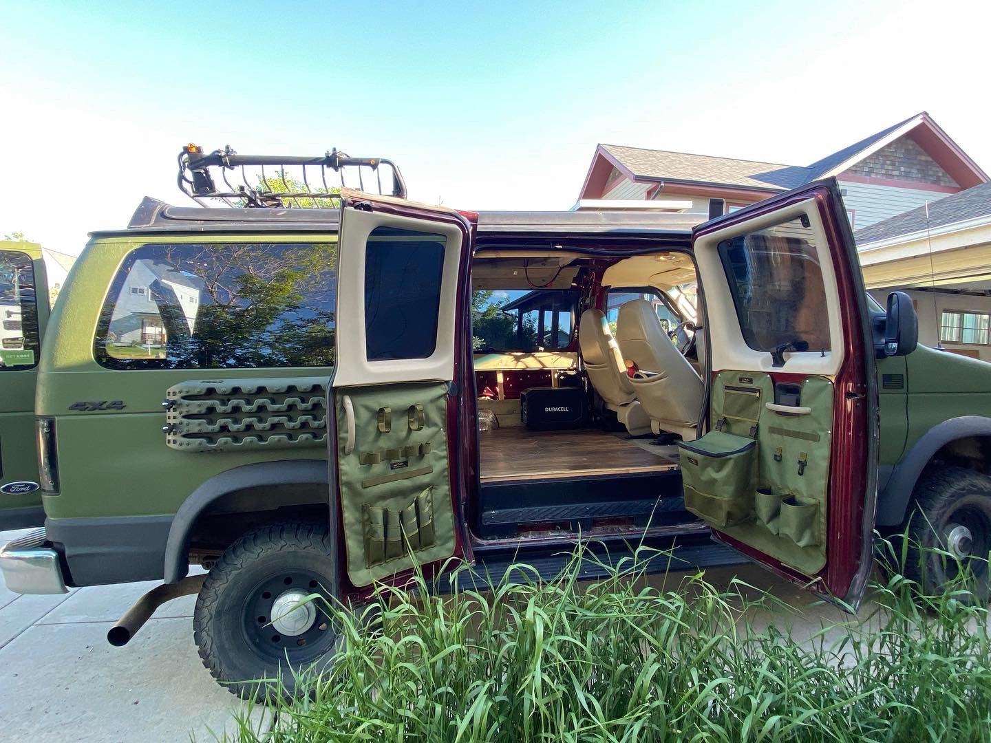 Ford Econoline Barn Door Panel Organizer