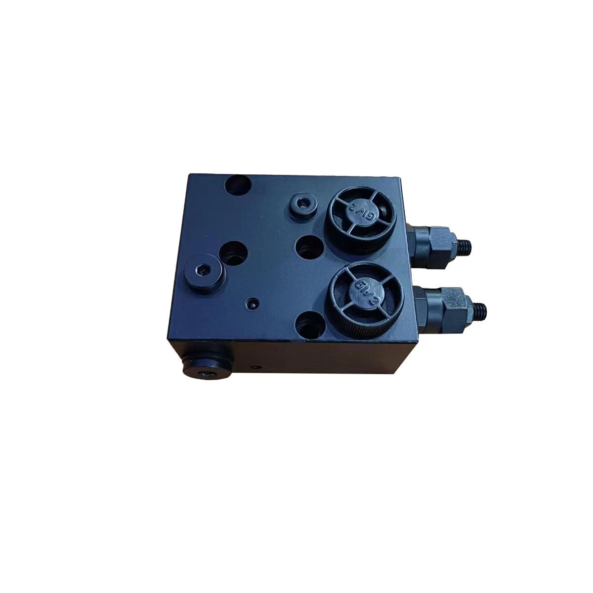 Black balance valve BAL002 with adjustment knobs and connectors
