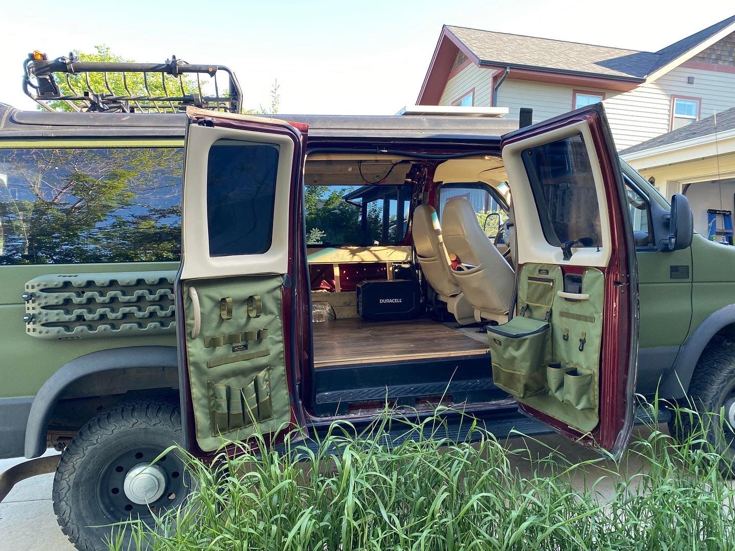 Ford Econoline Barn Door Panel Organizer