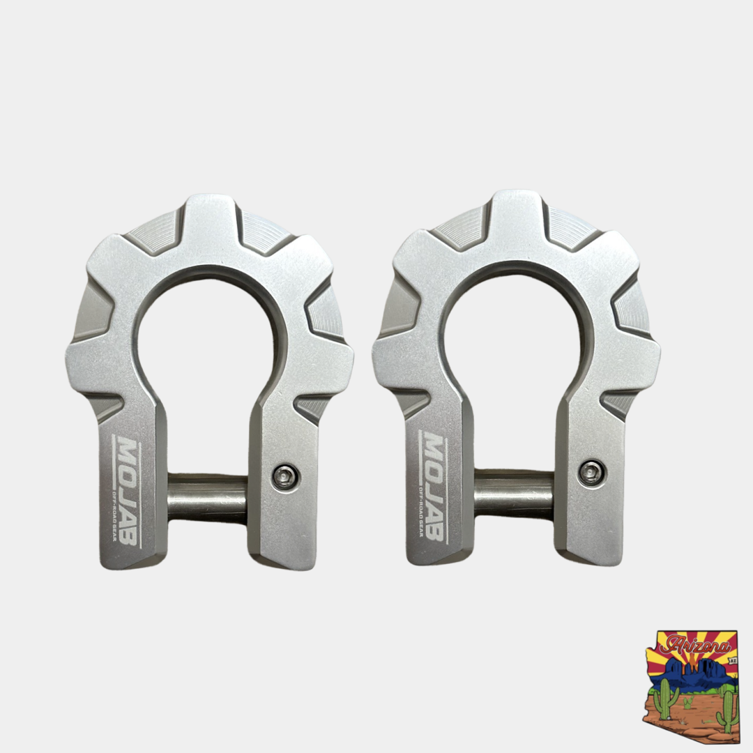 Extreme Duty Aluminum D-Shackle Set (9T), 3/4" - Lifetime Warranty