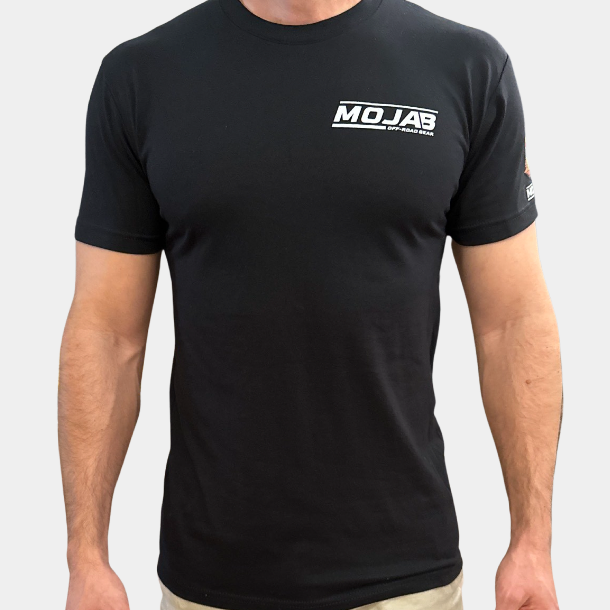 Mojab Short Sleeve t-shirt black with logo, comfortable and stylish adventure wear