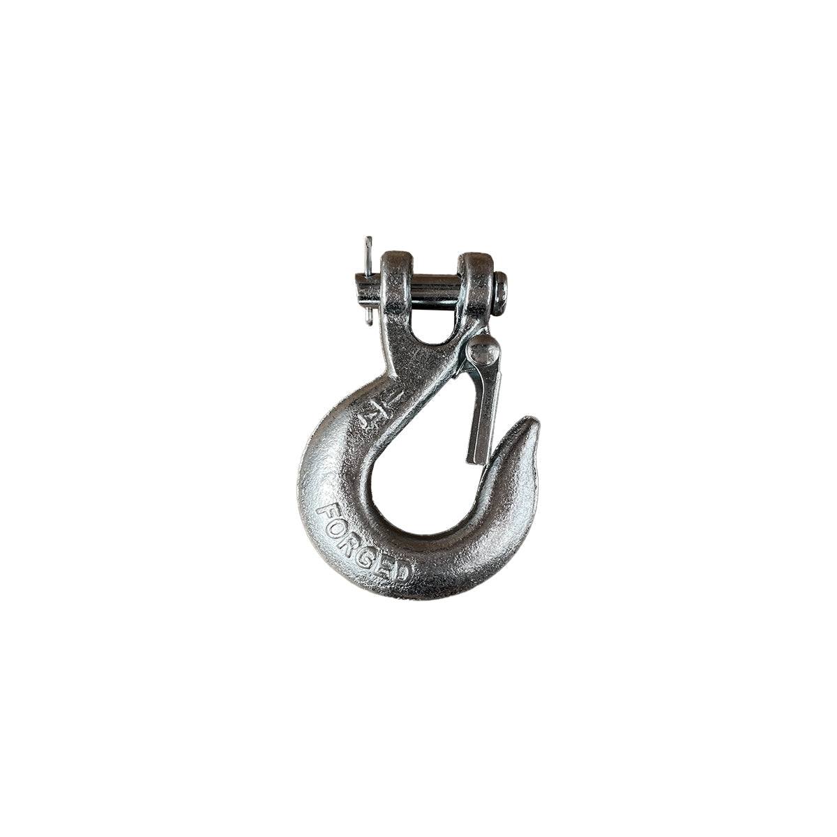 Hook with Release Pin | 1/4″ Heavy Duty Galvanized Hook for Winches