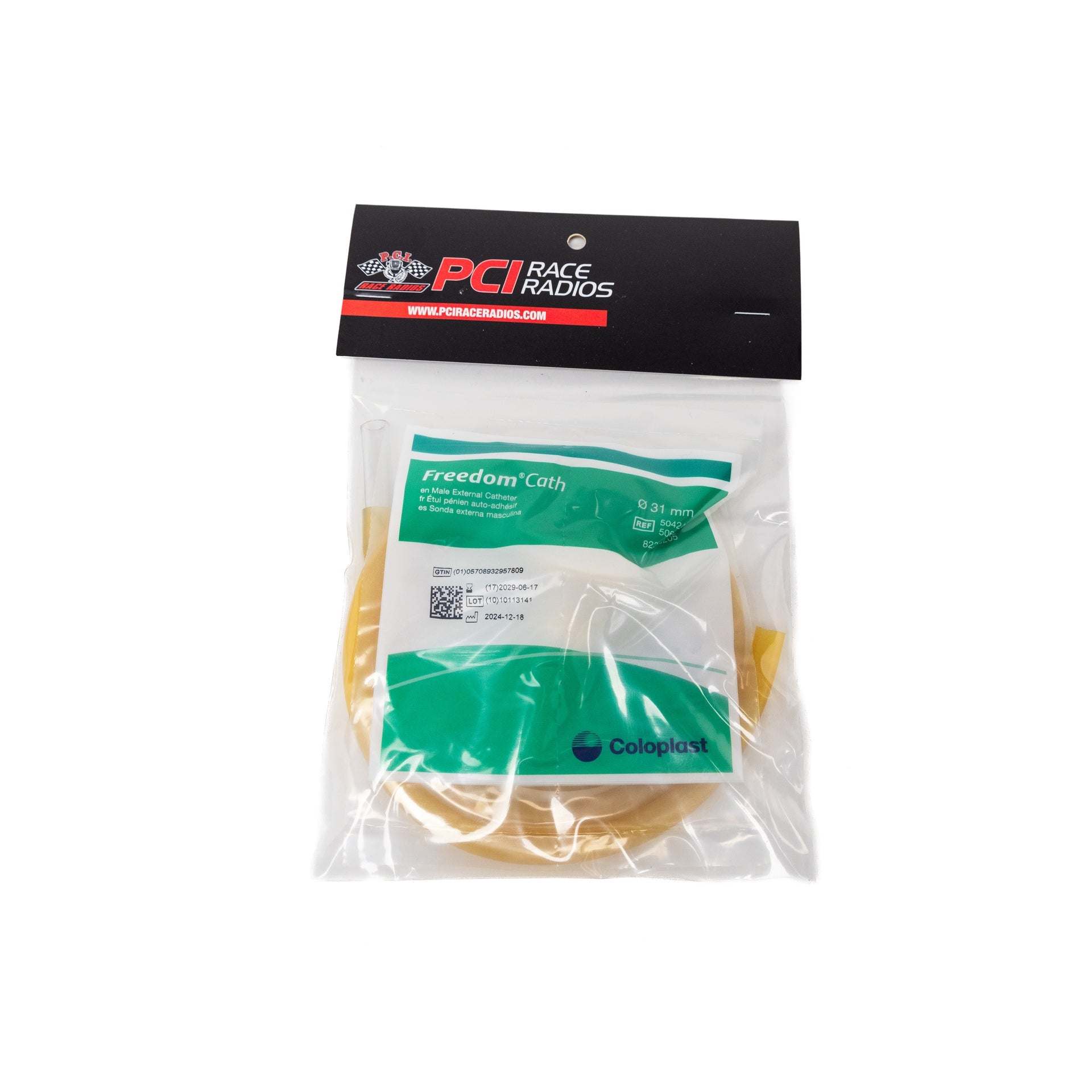 Male External Racing Catheter Kit for racers ensuring durability and comfort during intense racing conditions