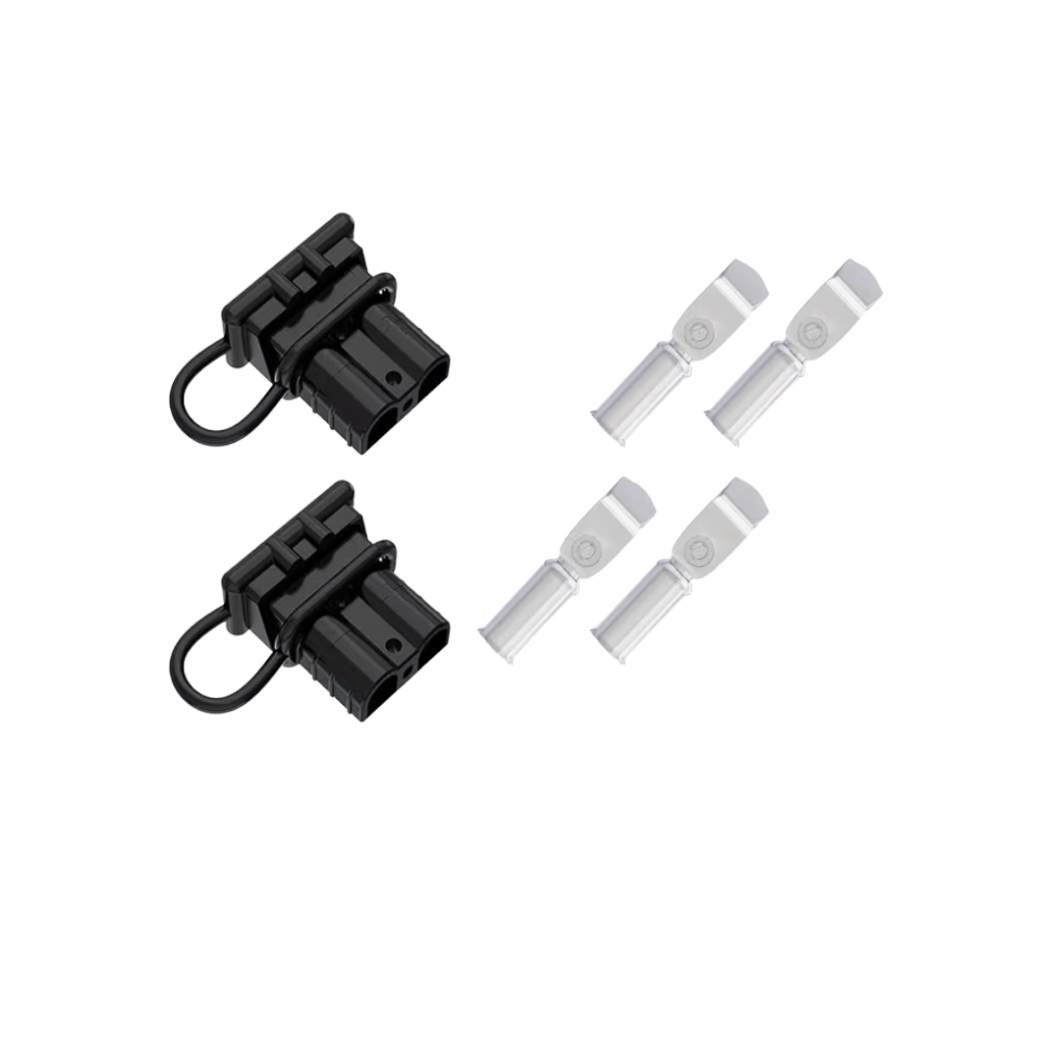 Compressor Anderson plug upgrade kit with quick disconnect connectors for easy installation