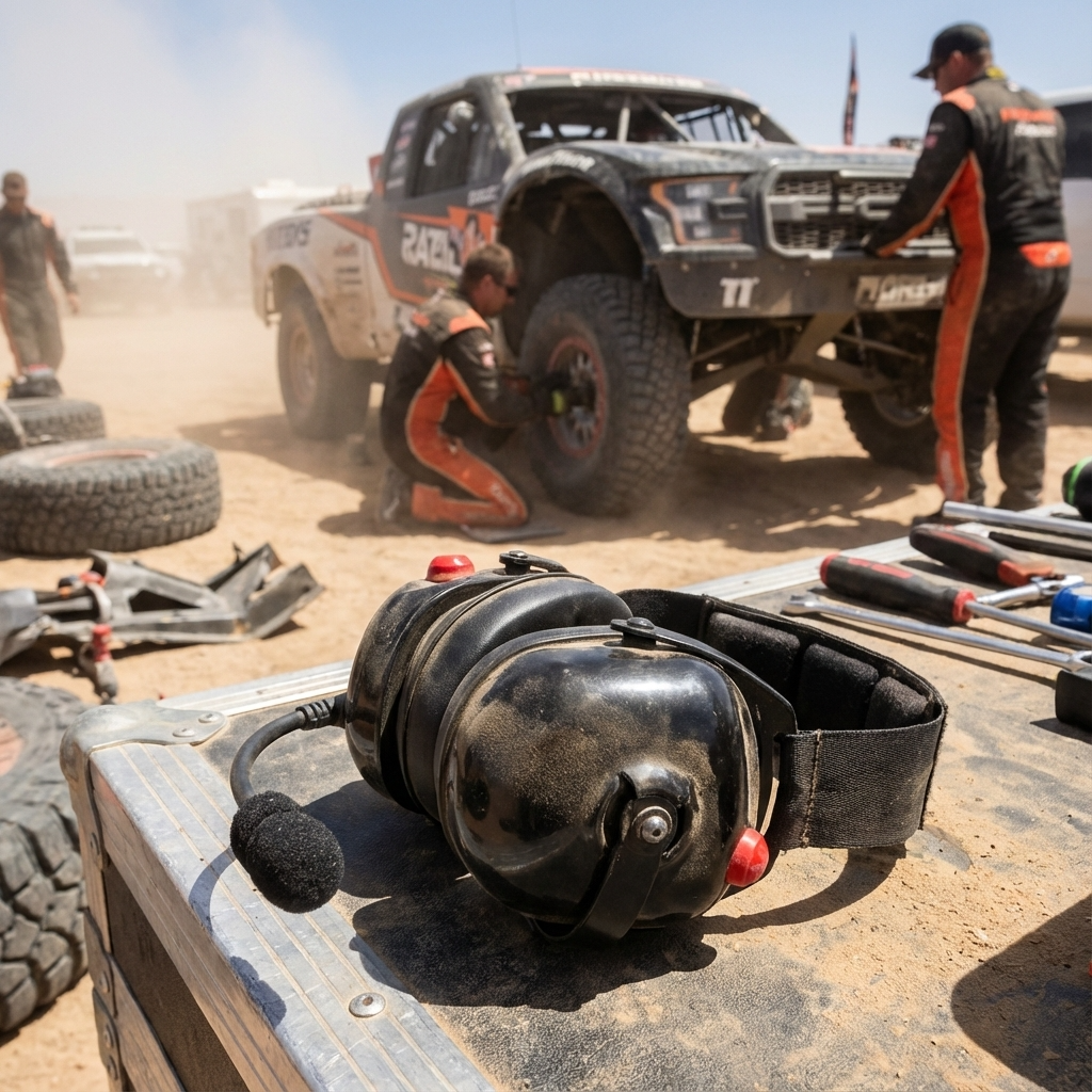 Auriculares Crew Chief para dos radios