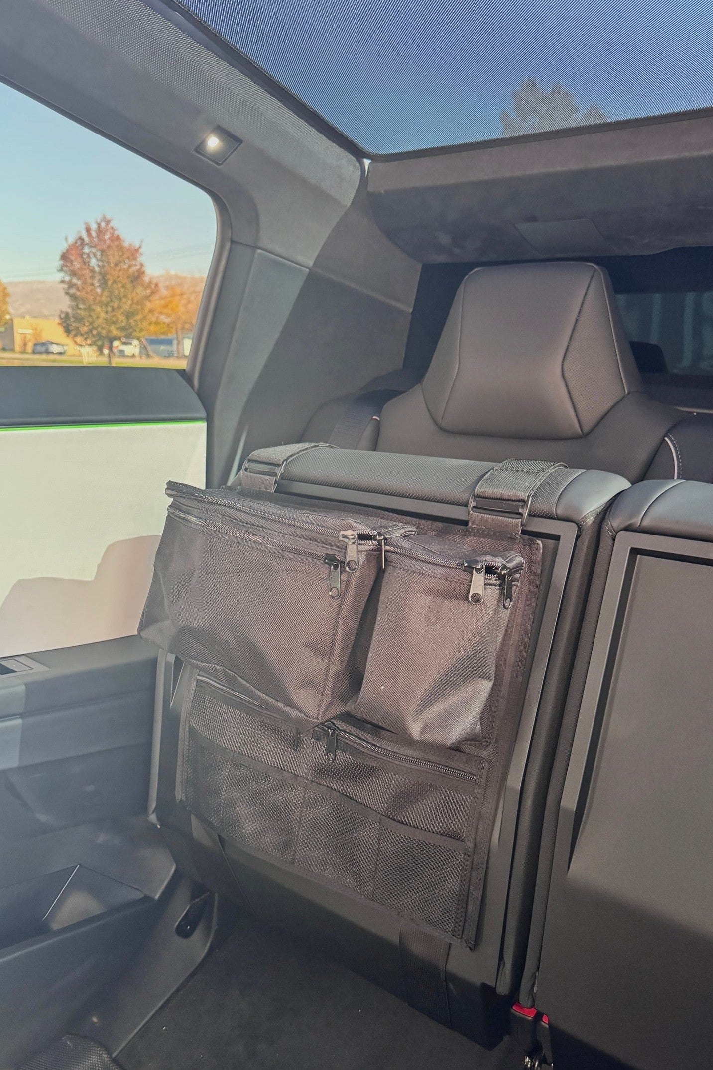 Cyber Truck Backseat Storage Solutions