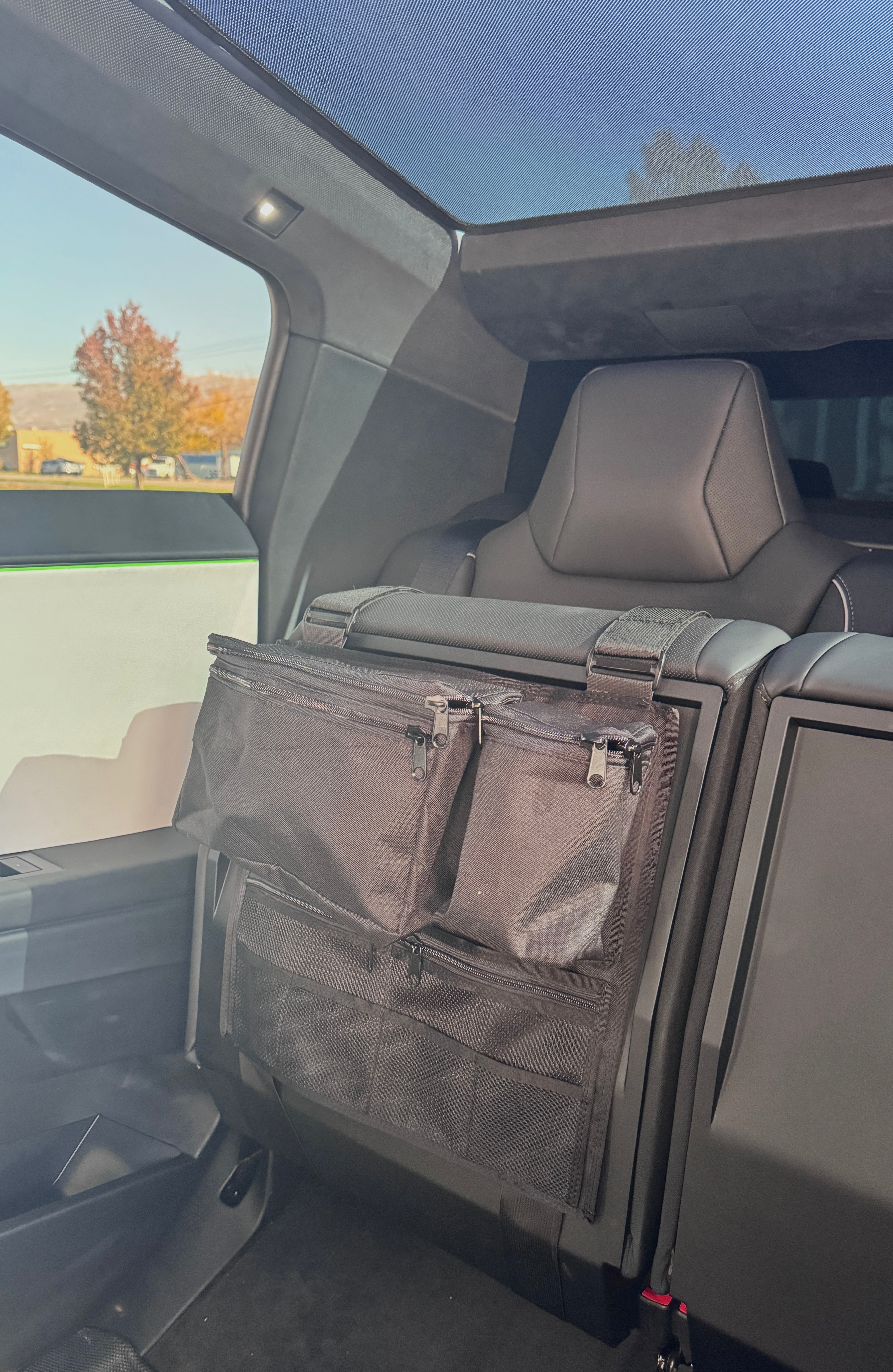 Cyber Truck Backseat Storage Solutions