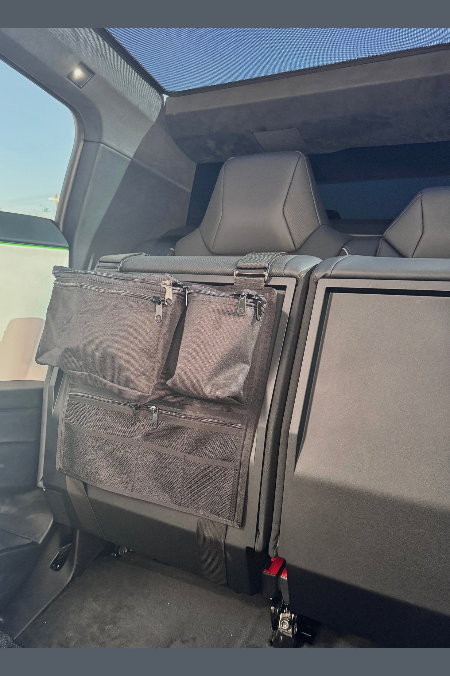 Cyber Truck Backseat Storage Solutions
