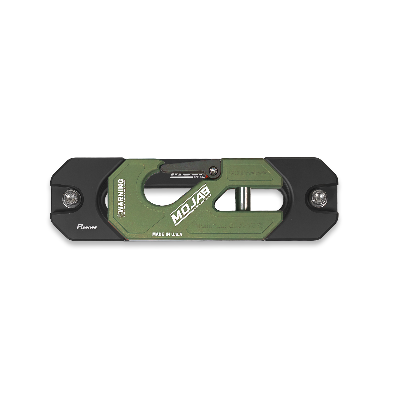 Aluminum Recessed Winch Shackle with Fairlead Kit, closed latch (LIFE TIME WARRANTY*)