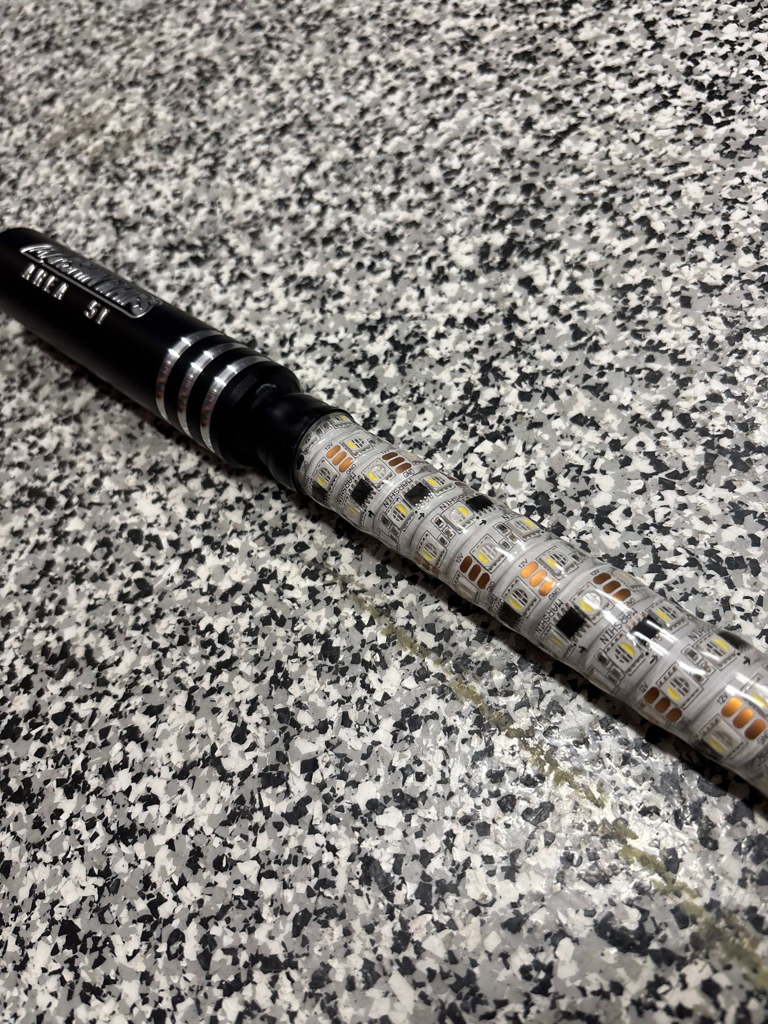 Marshin Whips Area 51 LED Whips: Carbon Fiber & Hidden Cables