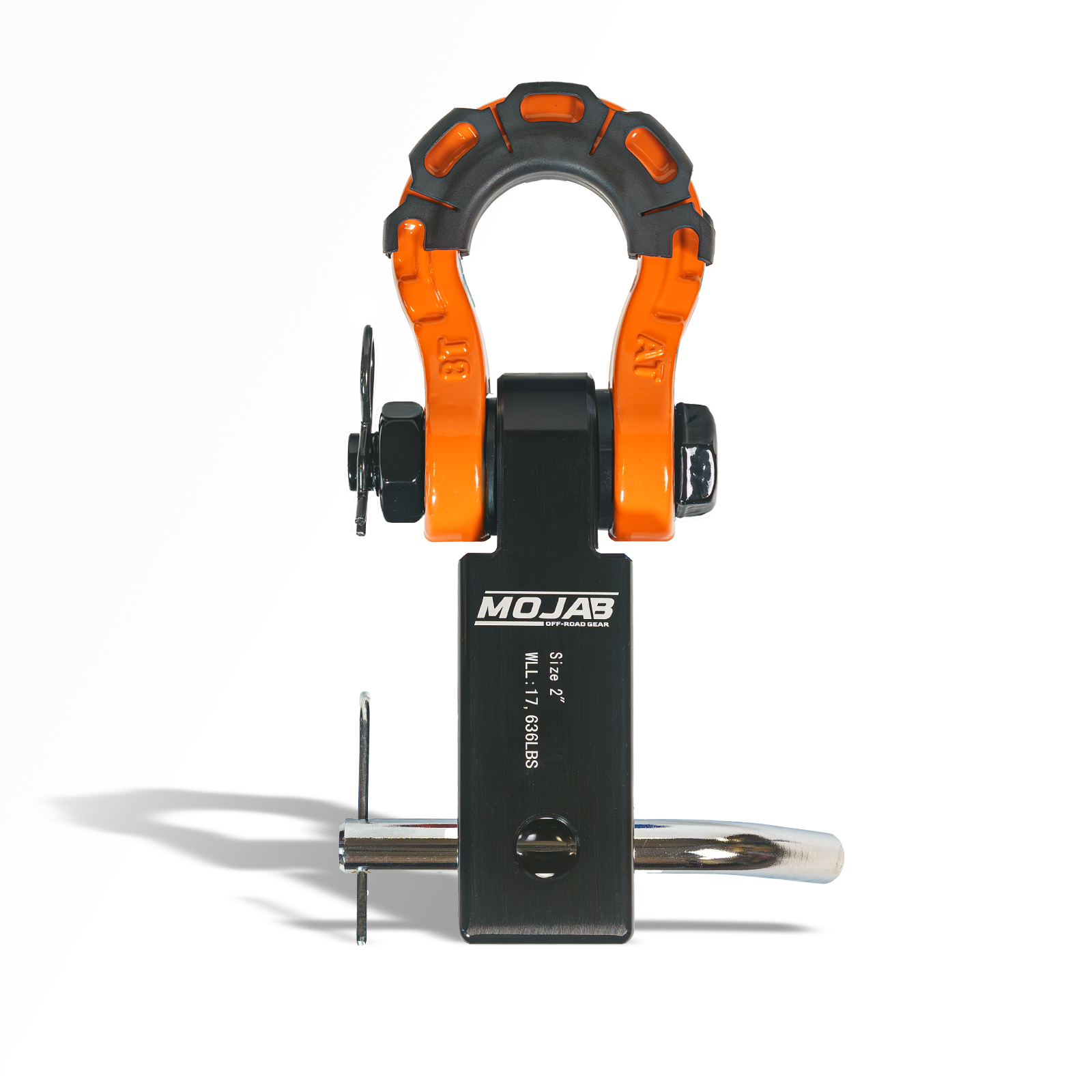 Aluminum Hitch Receiver 2'' with Steel D-Shackle - Durable Tow (LIFETIME WARRANTY)