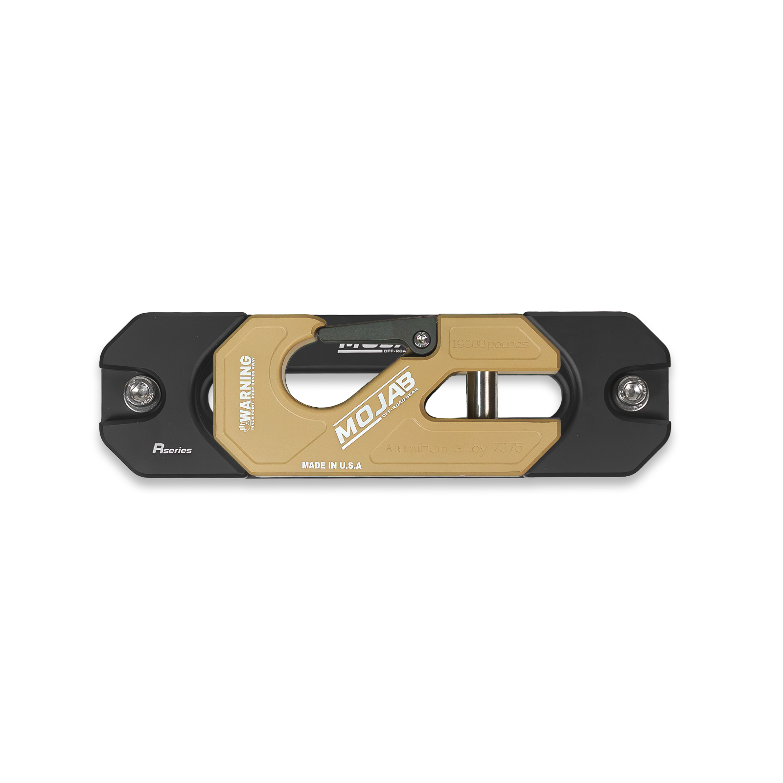 Aluminum Recessed Winch Shackle with Fairlead Kit, closed latch (LIFE TIME WARRANTY*)