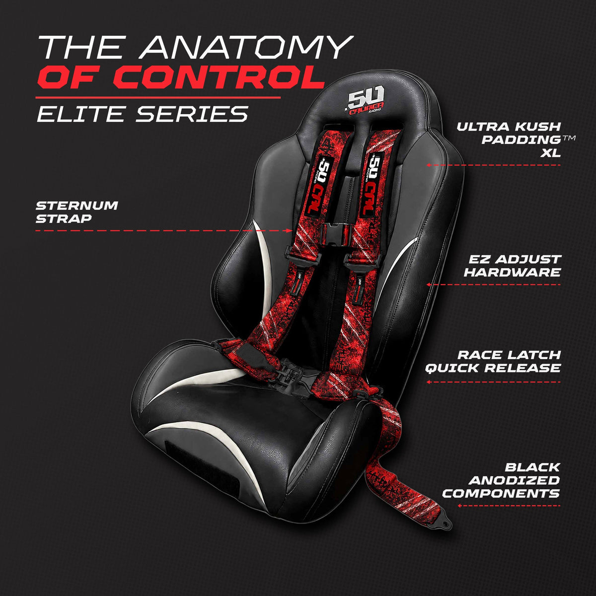 2" & 3" 4 point Harness - Elite Series Race Latch "EZ" Adjust Racing Harness