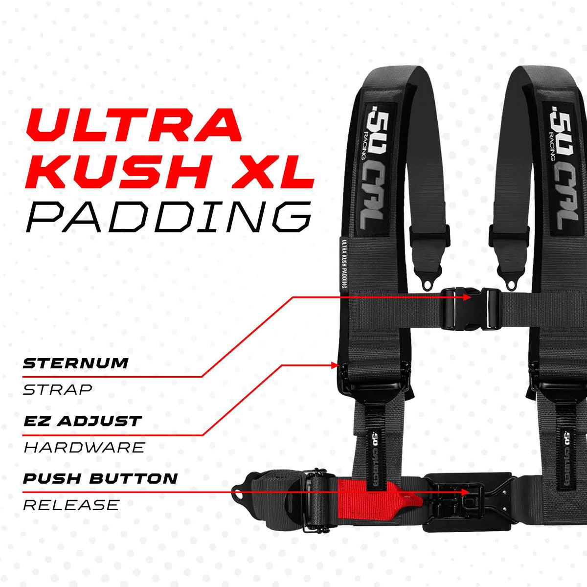2" & 3" 4 point Harness - Elite Series Race Latch "EZ" Adjust Racing Harness