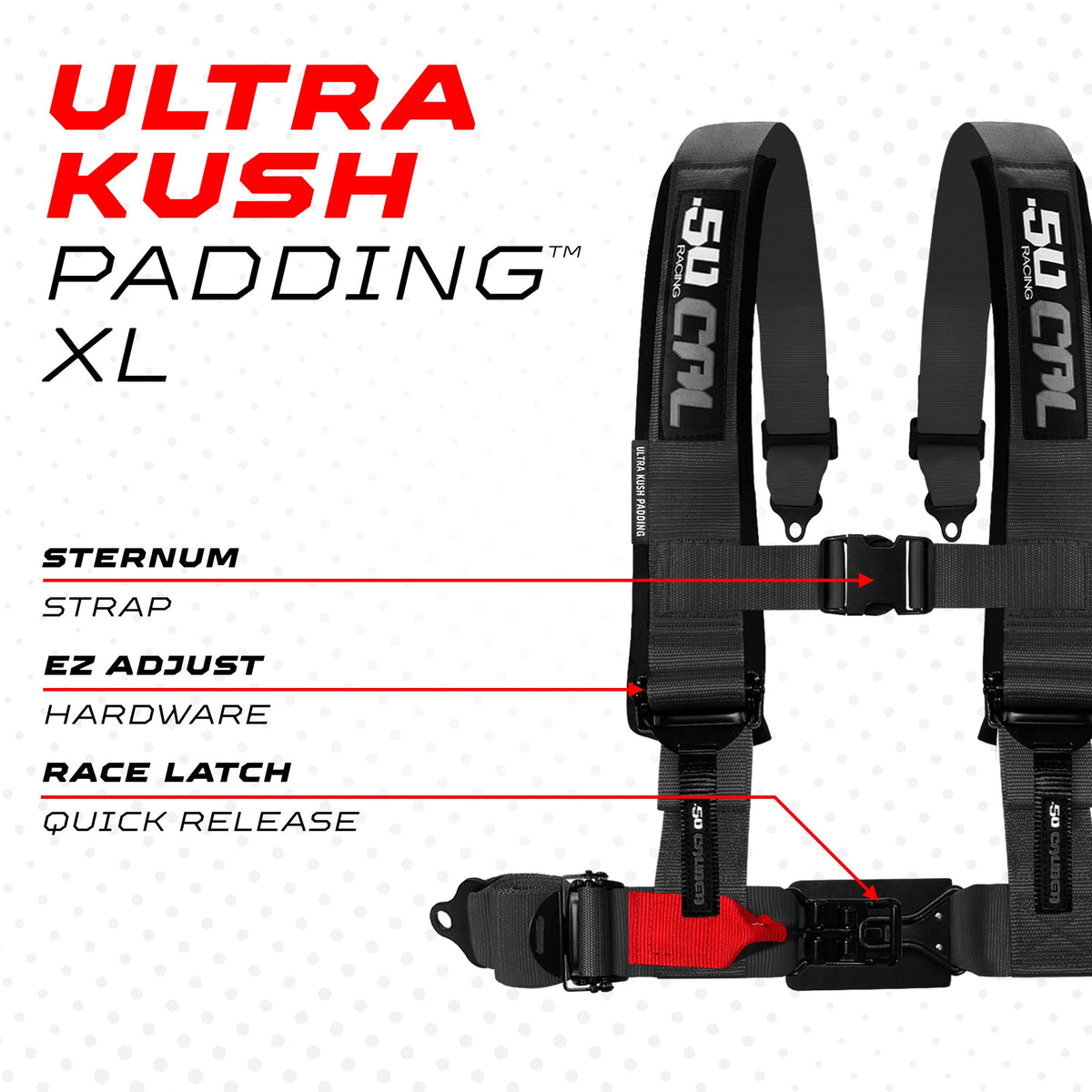 2" & 3" 4 point Harness - Elite Series Race Latch "EZ" Adjust Racing Harness