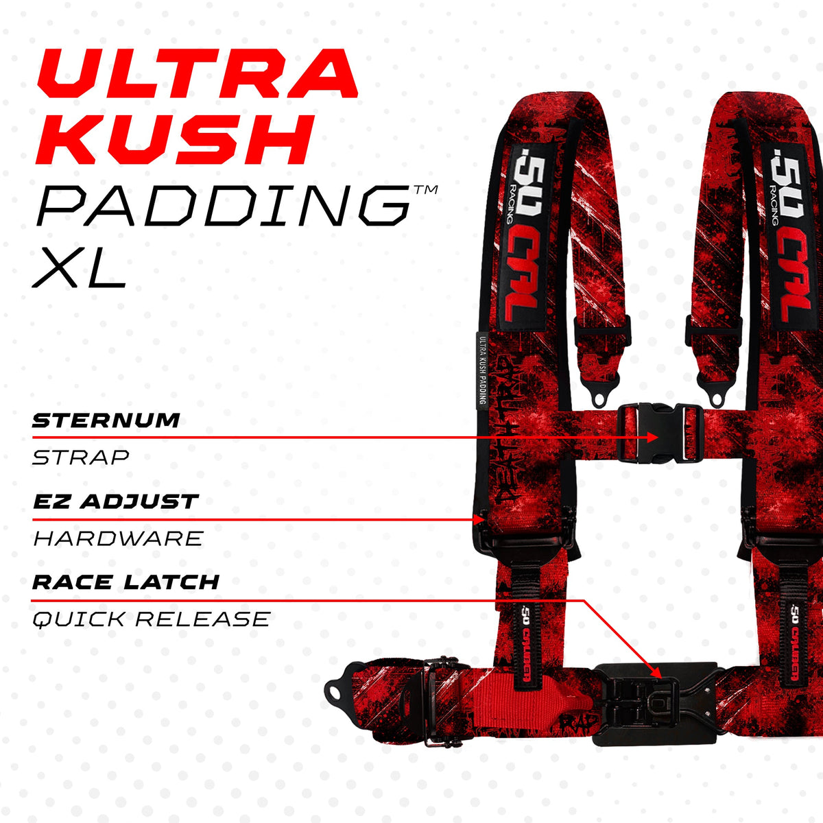 2" & 3" 4 point Harness - Elite Series Race Latch "EZ" Adjust Racing Harness