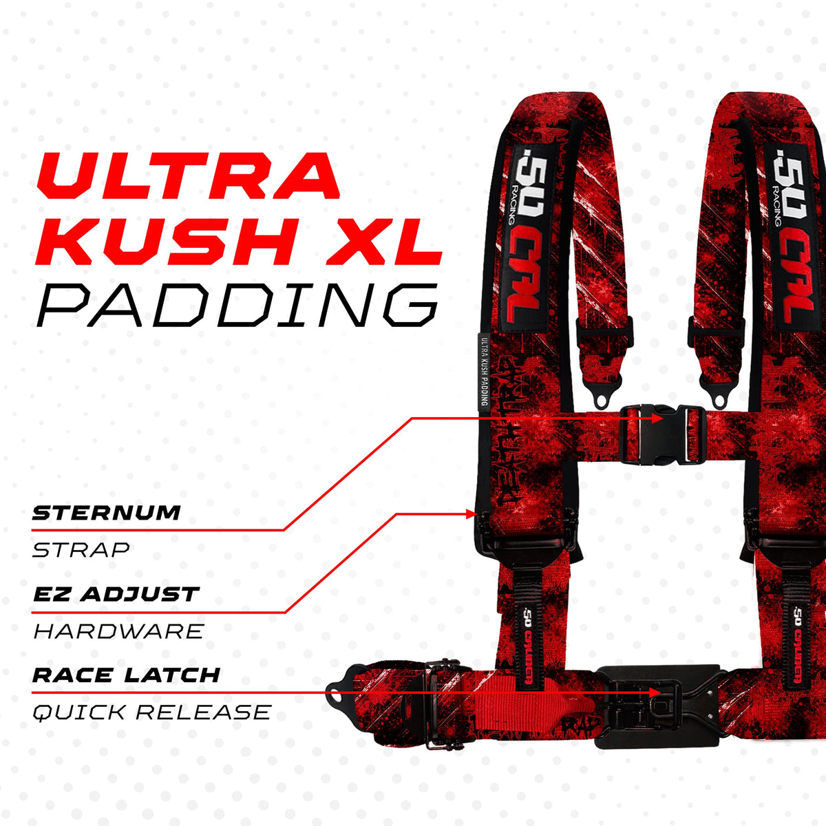2" & 3" 4 point Harness - Elite Series Race Latch "EZ" Adjust Racing Harness