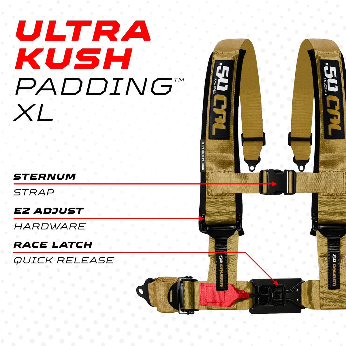 2" & 3" 4 point Harness - Elite Series Race Latch "EZ" Adjust Racing Harness