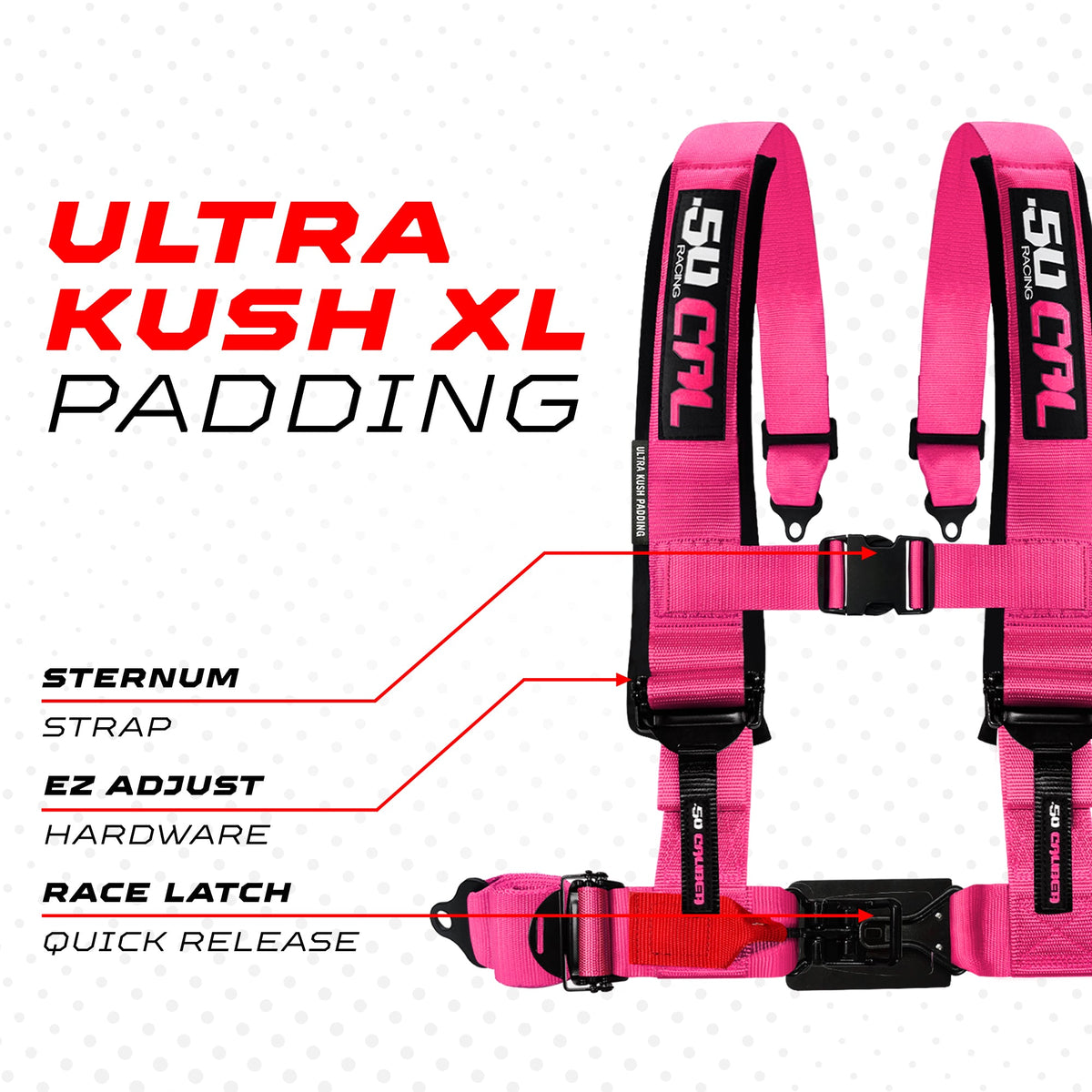 2" & 3" 4 point Harness - Elite Series Race Latch "EZ" Adjust Racing Harness