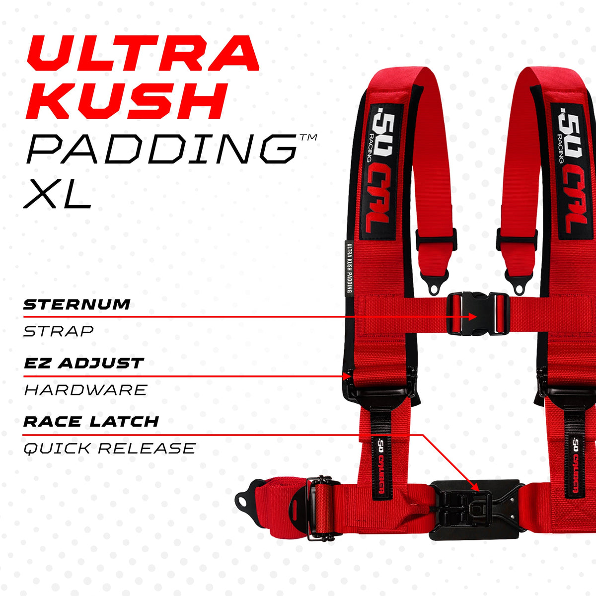2" & 3" 4 point Harness - Elite Series Race Latch "EZ" Adjust Racing Harness