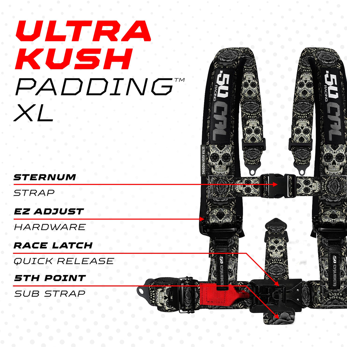 2" & 3" 4 point Harness - Elite Series Race Latch "EZ" Adjust Racing Harness