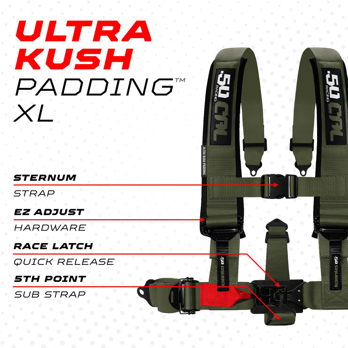 2" & 3" 4 point Harness - Elite Series Race Latch "EZ" Adjust Racing Harness