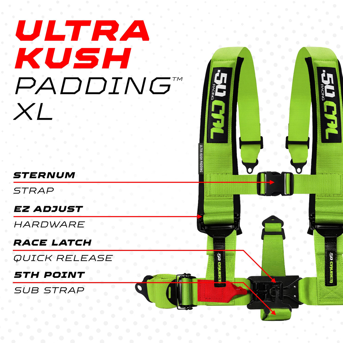 2" & 3" 4 point Harness - Elite Series Race Latch "EZ" Adjust Racing Harness