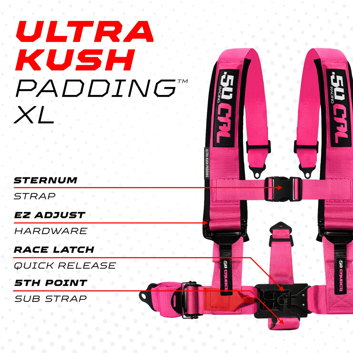 2" & 3" 4 point Harness - Elite Series Race Latch "EZ" Adjust Racing Harness