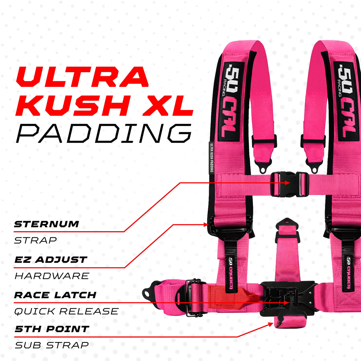 2" & 3" 4 point Harness - Elite Series Race Latch "EZ" Adjust Racing Harness