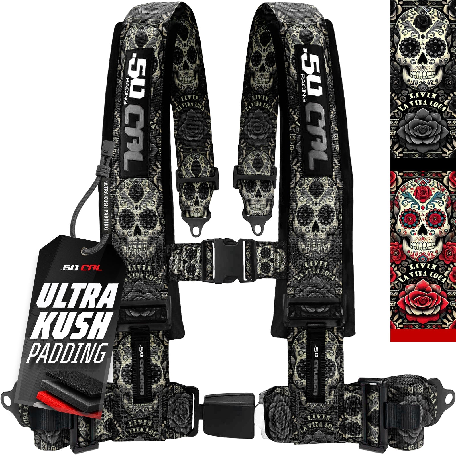 Elite Series 2" & 3" 4 point Harness with push button release