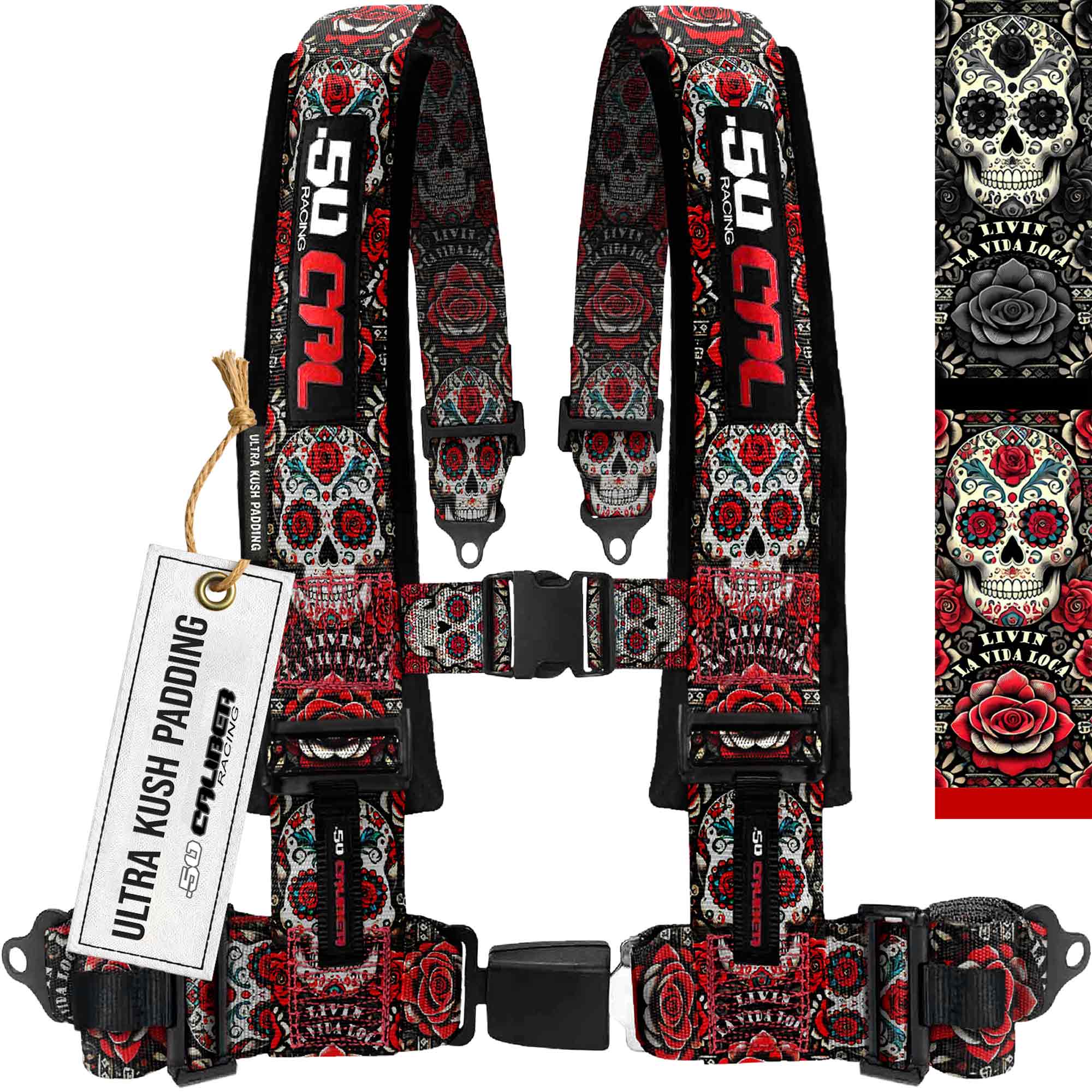 Elite Series 2" & 3" 4 point Harness with push button release