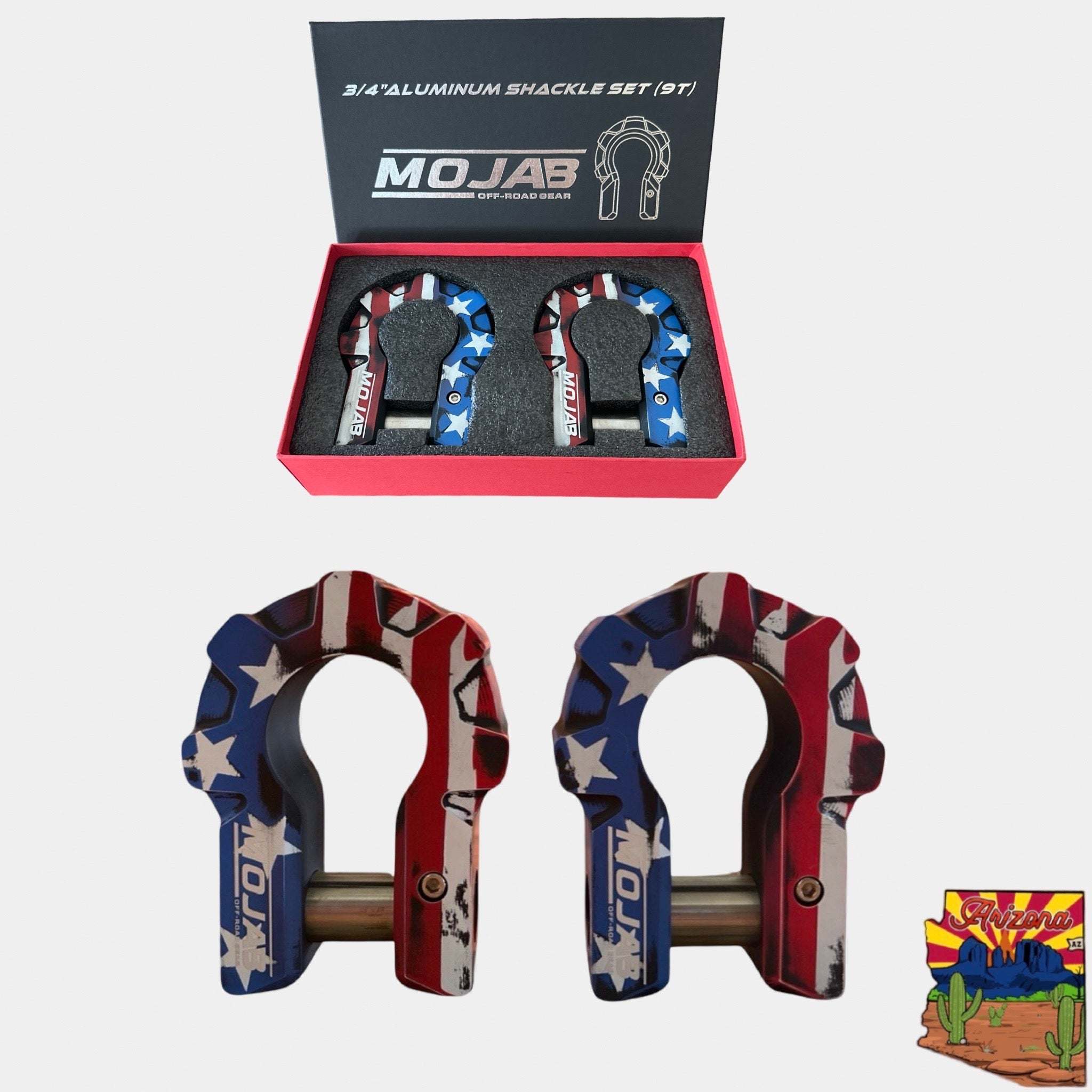 Extreme Duty Aluminum D-Shackle Set (9T), 3/4" - Lifetime Warranty