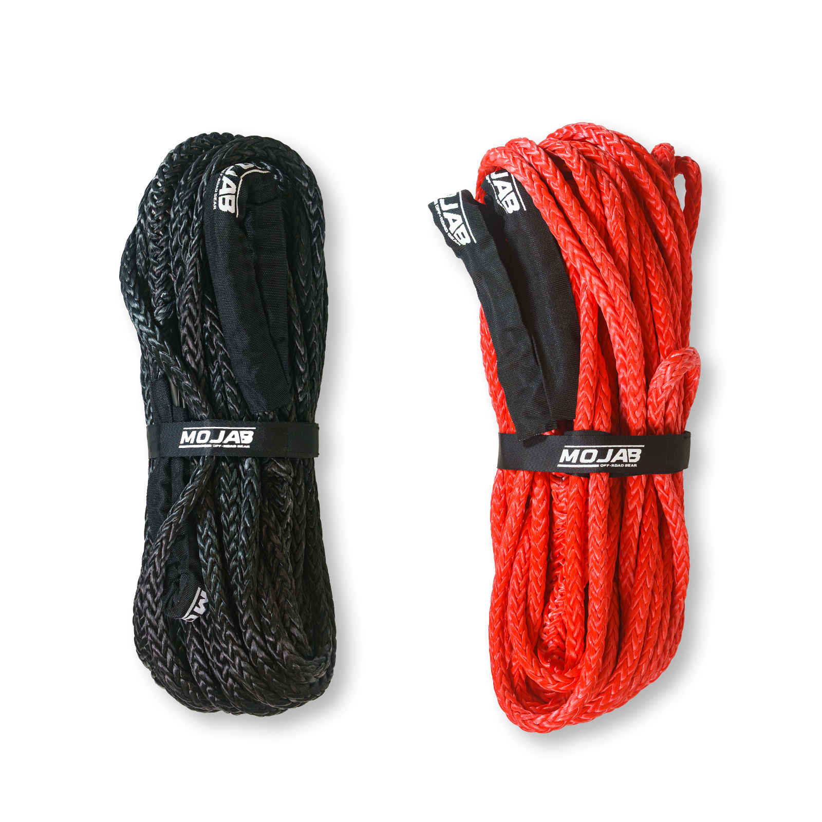 3/8'' x 78 FT UHMWPE winch line extension with double eye-loops and 16,500 lbs MBS for vehicle recovery