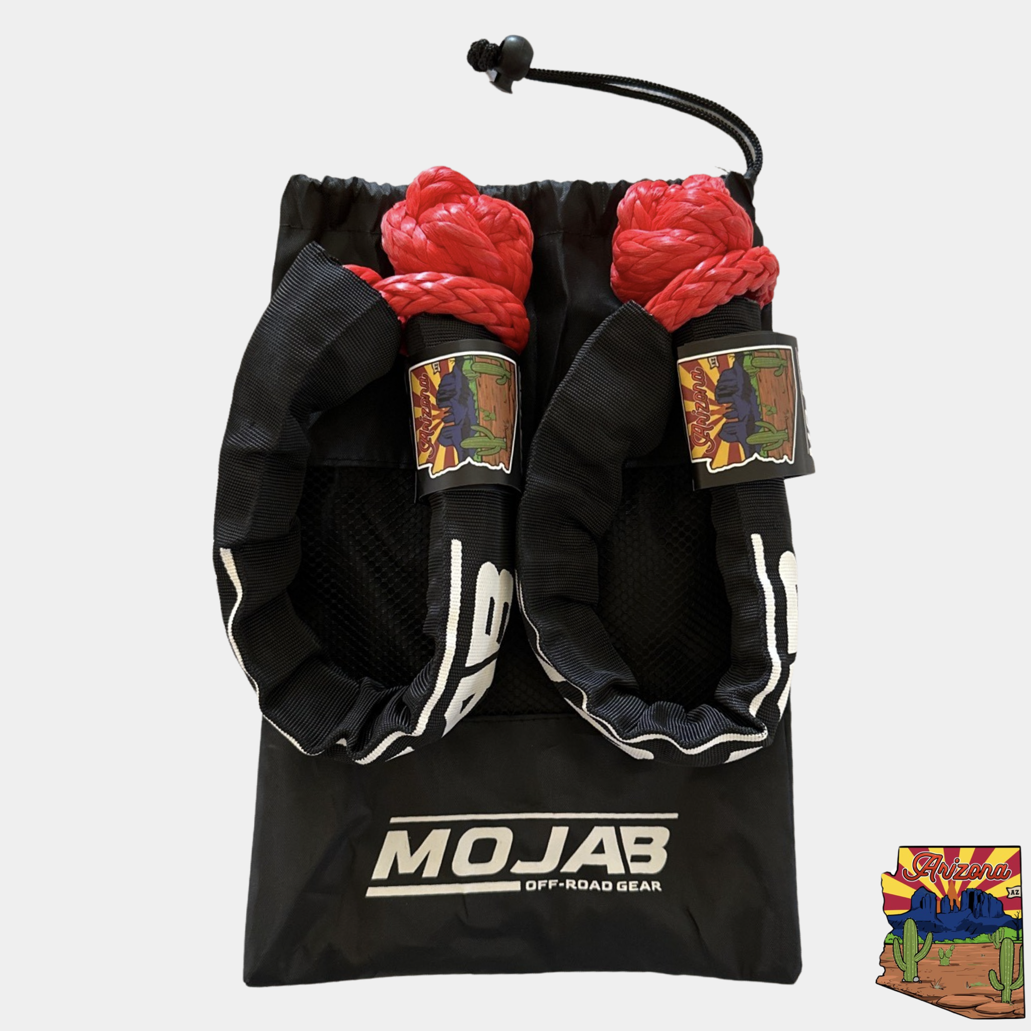 Soft Shackle 3/8'' x 22'' – Heavy-Duty Recovery | Set of 2 with Sleeve