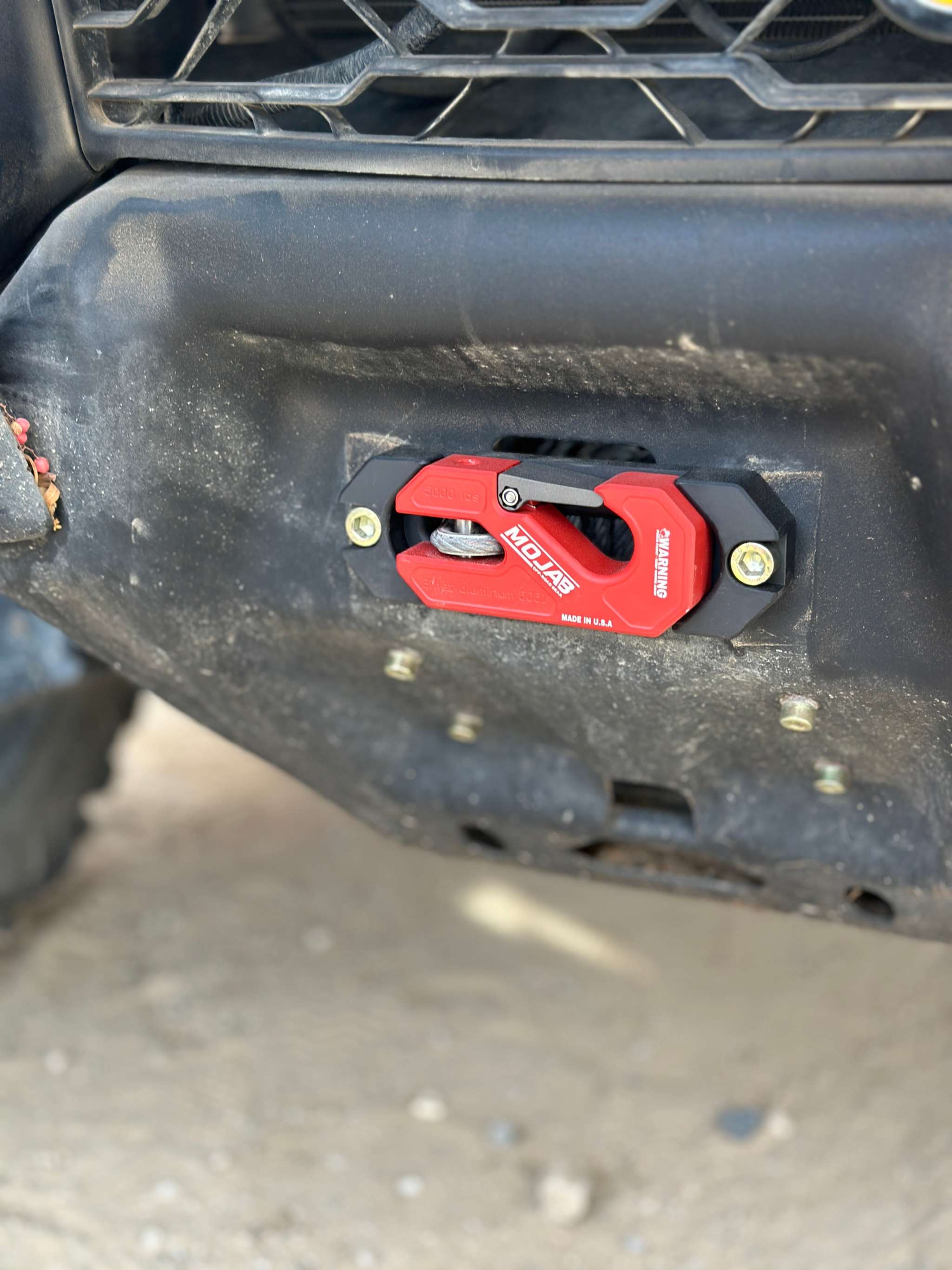 Side By Side ATV/UTV Aluminum Recessed Winch Shackle with Fairlead Kit