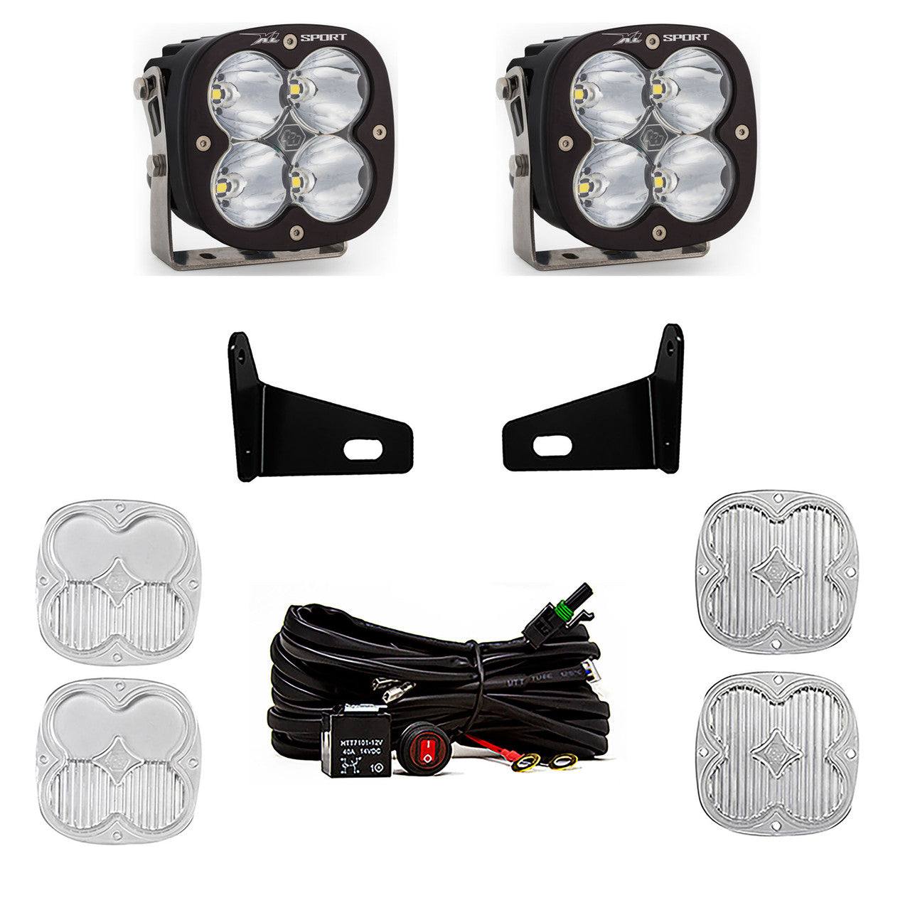 Can-Am Maverick X3 XL Sport A-Pillar Light Kit mounted on off-road vehicle for enhanced night visibility