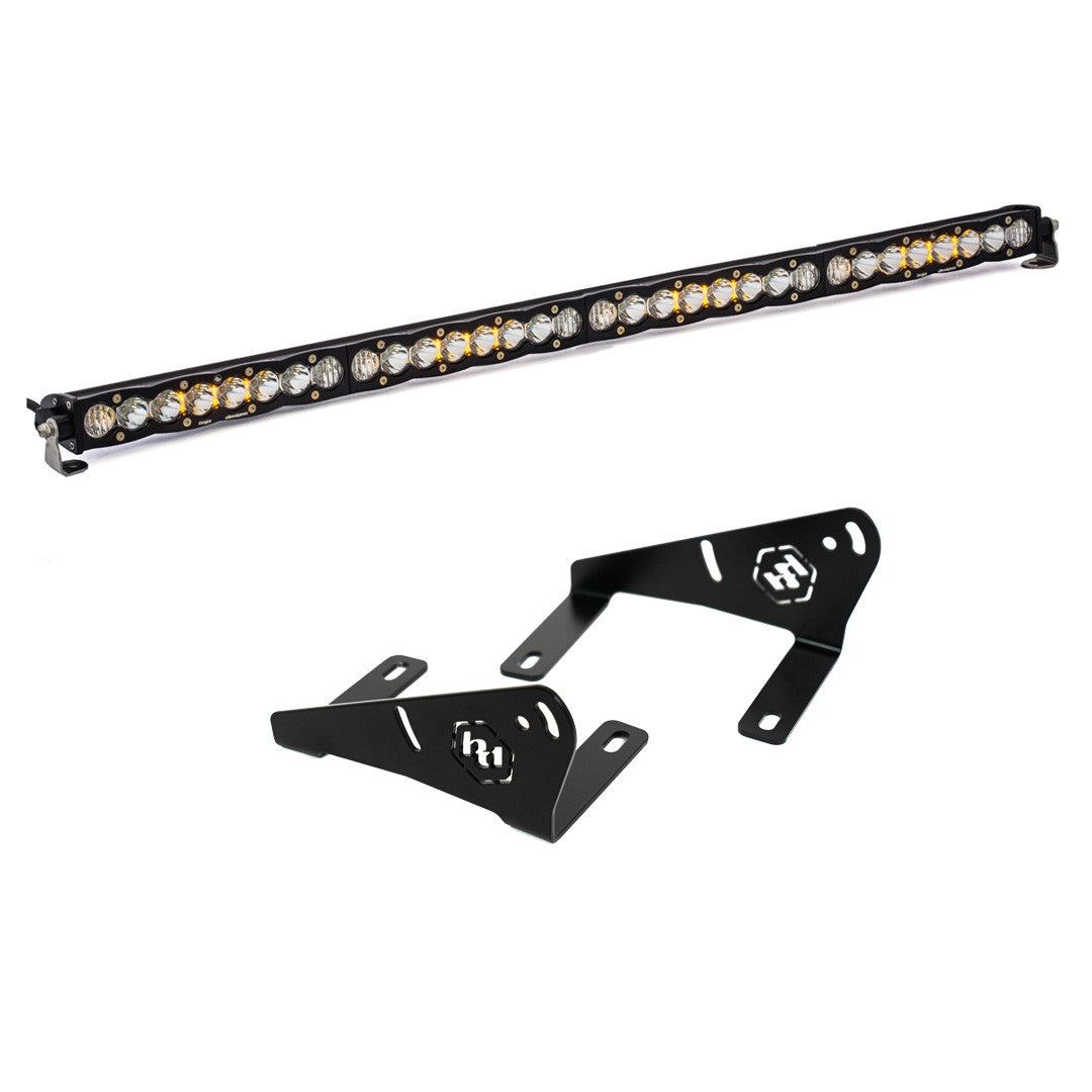 Polaris RZR Pro R 40” S8 LED roof light bar kit for 2022–2025 models with amber backlight