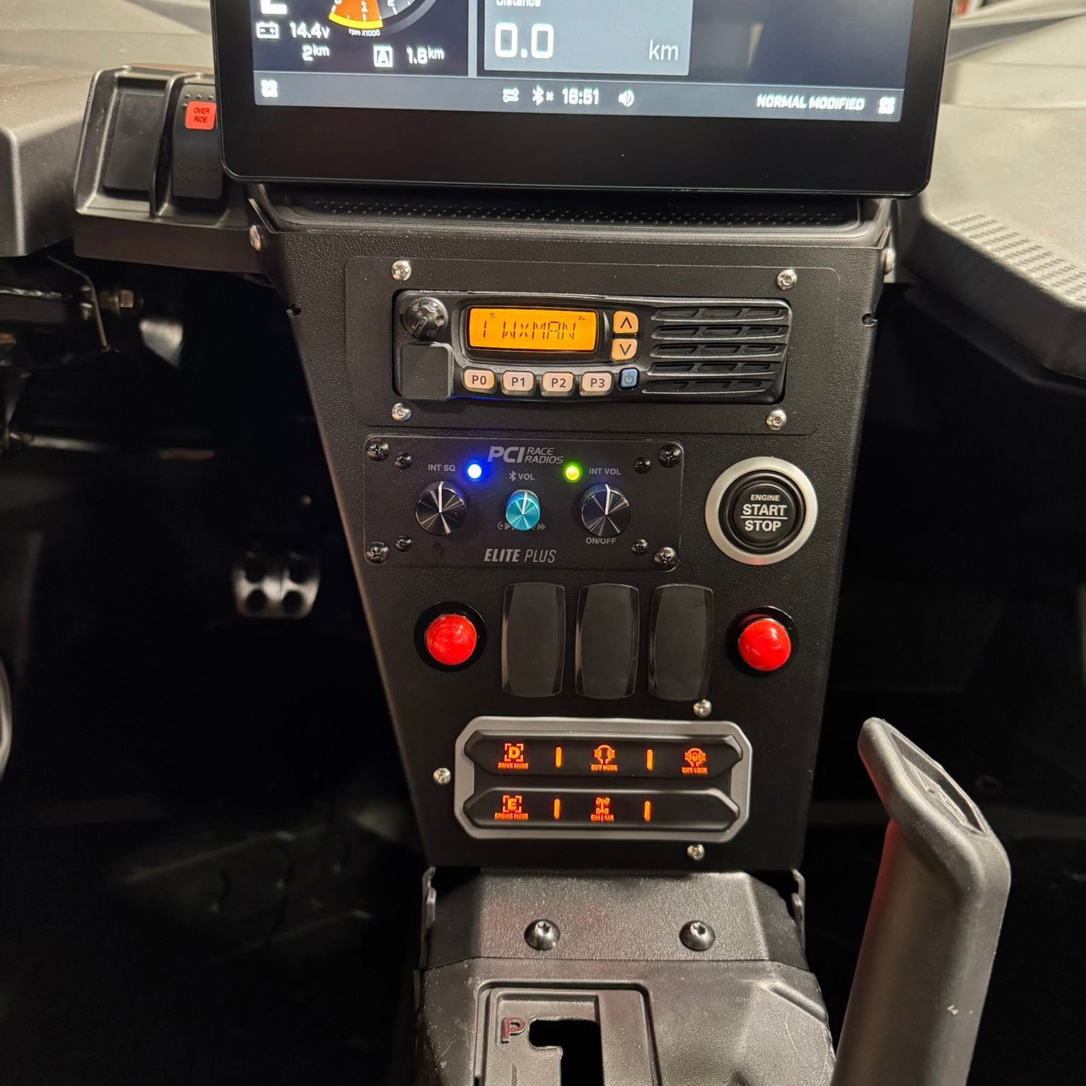 2026+ CanAm X3 Pillar Radio and Intercom Bracket