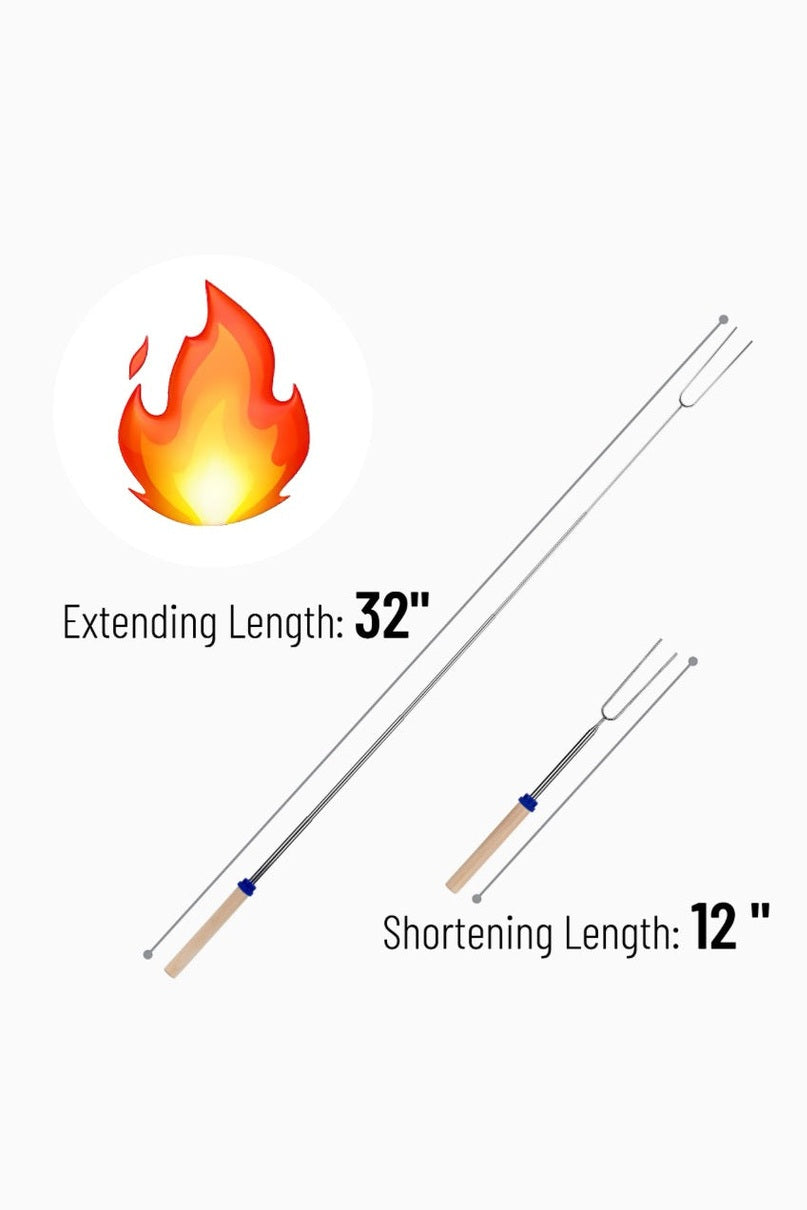 Nyx Styxx Roasting Skewers: Extendable Metal Sticks for Perfect Roasting