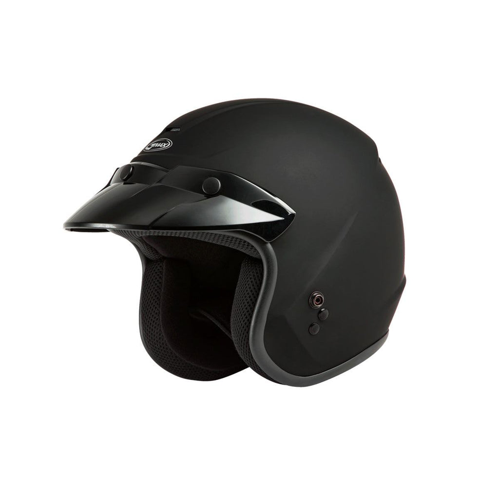 gmax open face motorcycle helmet GMAX OF-2 Open-Face Helmet (Black, Medium)