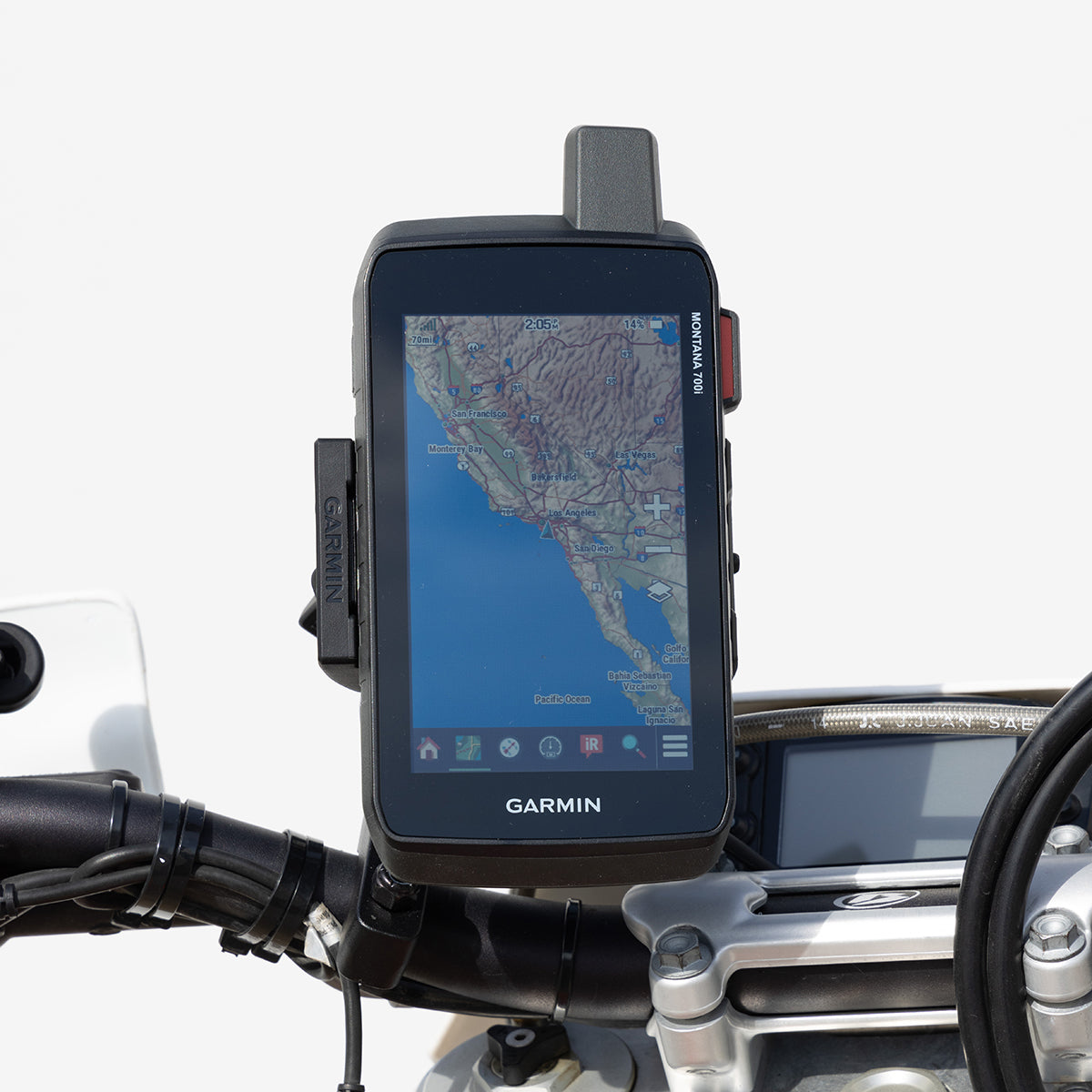 Garmin Motorcycle Mount Kit on Handlebars