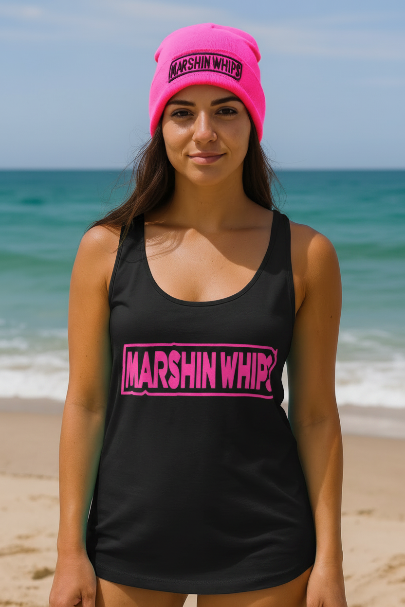 Black Marshin Whips Glow-in-the-Dark Tank Top