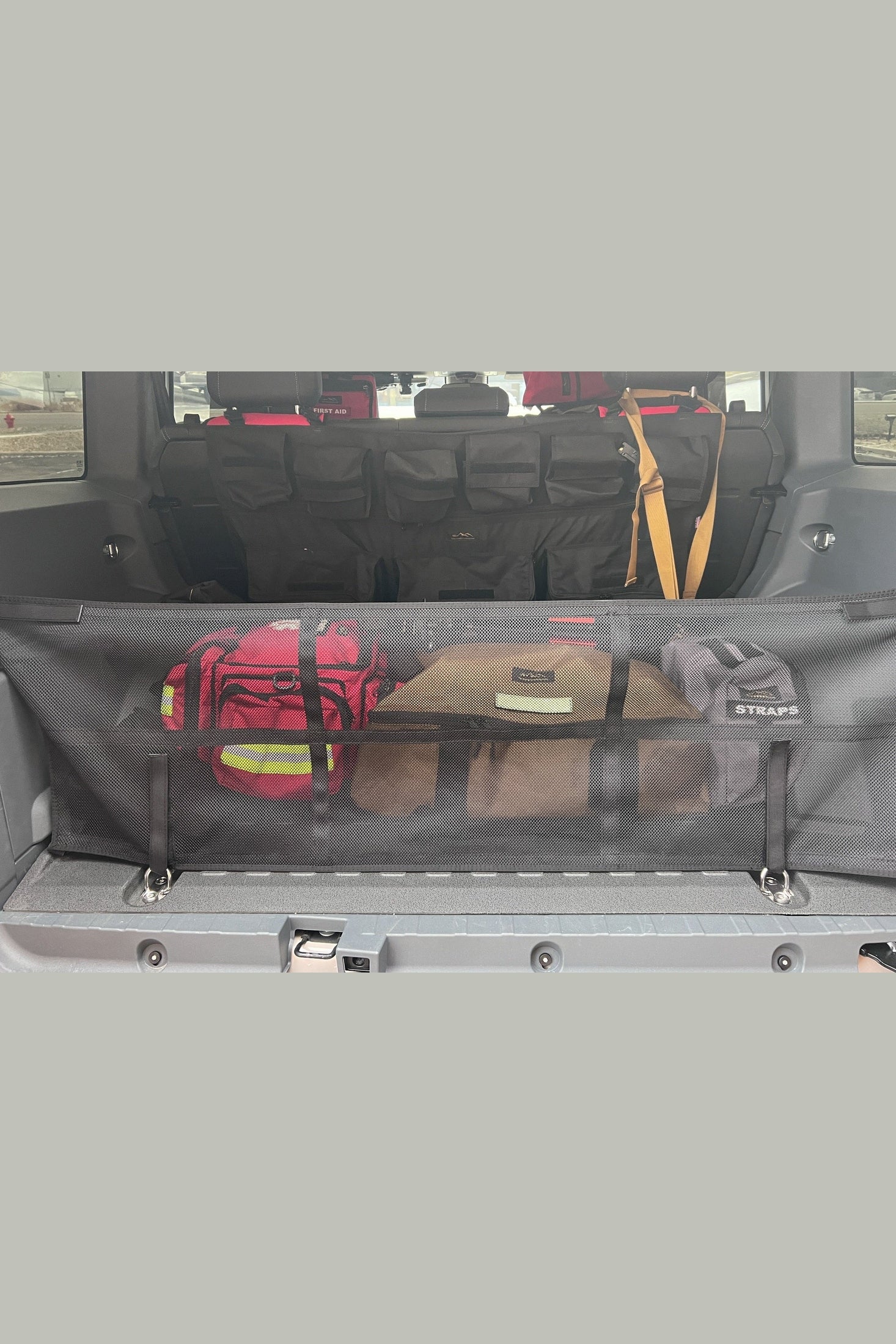Organize Your Gear with INEOS Grenadier Cargo Nets - Keep Your Vehicle Tidy and Ready for Adventure