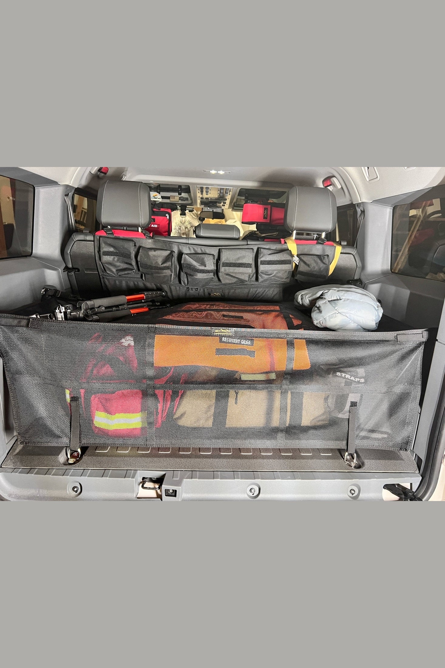 Organize Your Gear with INEOS Grenadier Cargo Nets - Keep Your Vehicle Tidy and Ready for Adventure
