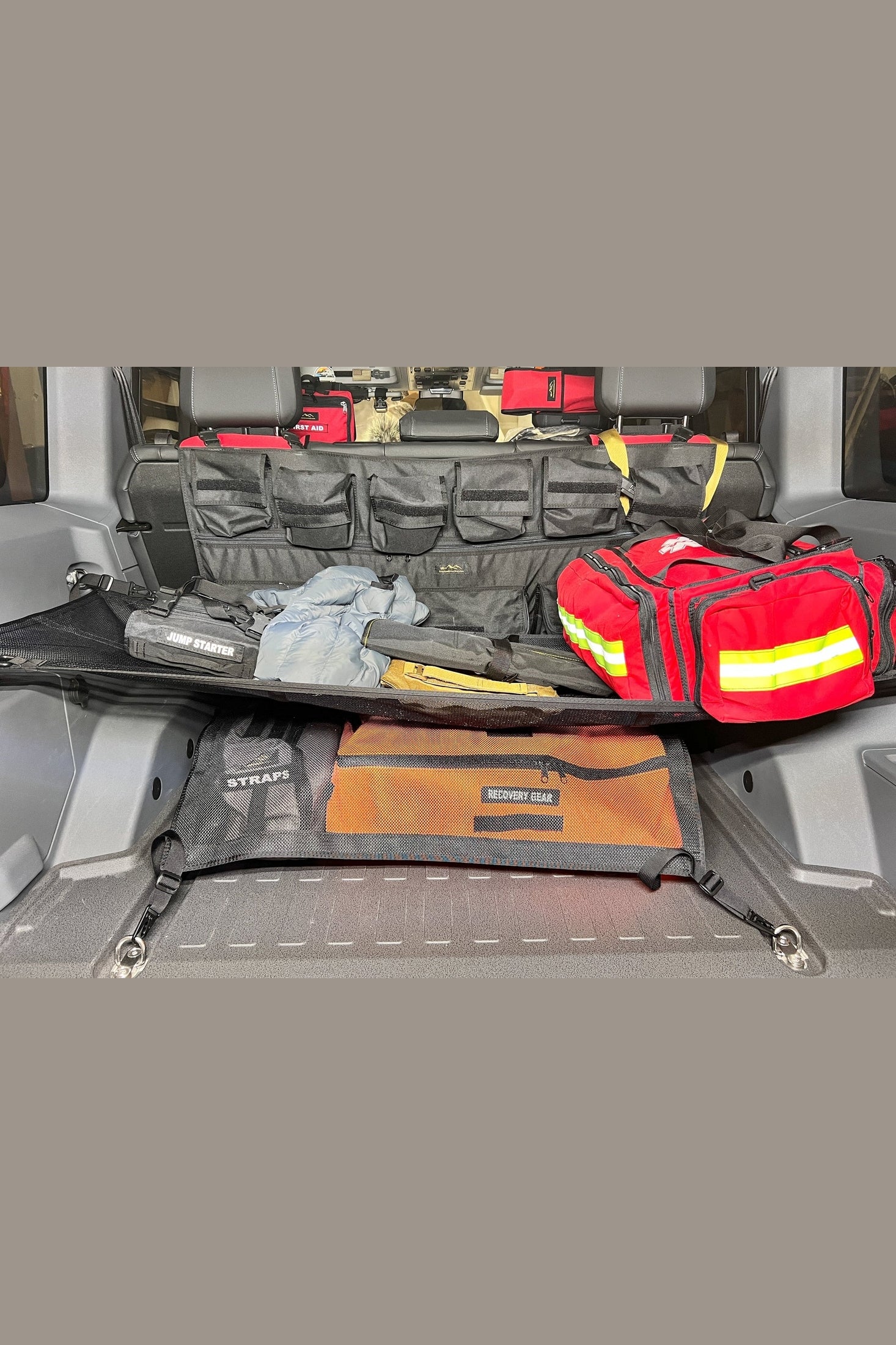 Organize Your Gear with INEOS Grenadier Cargo Nets - Keep Your Vehicle Tidy and Ready for Adventure