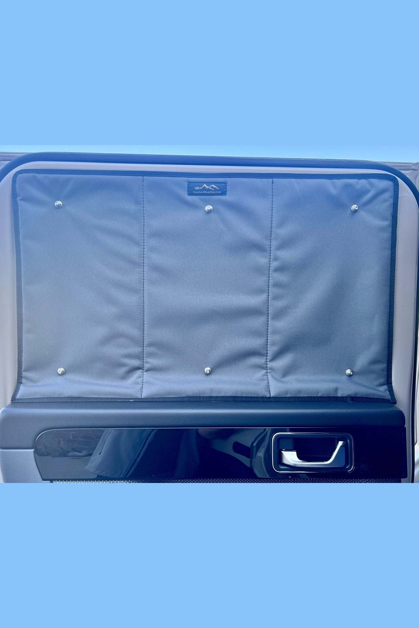 INEOS Grenadier interior insulated window covers for privacy and temperature control.