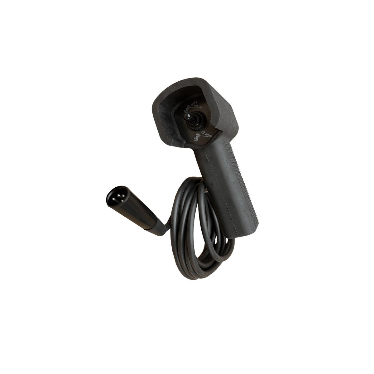 Wired winch control with 4 pin connector and 12 foot cable for momentary action switching