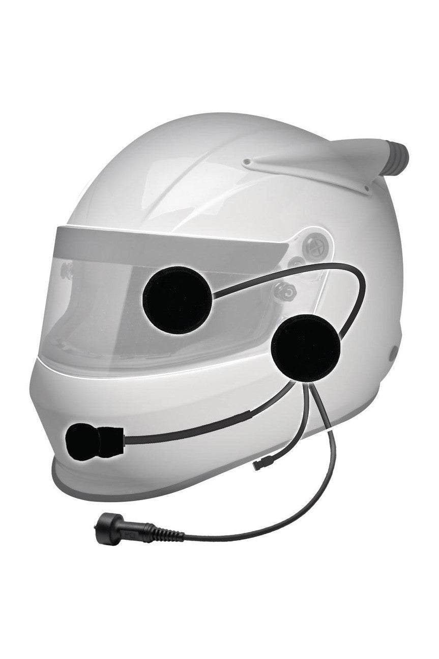 Elite Helmet Wiring Kit with M2 Race Speakers and Earjack - PCI Race Radios