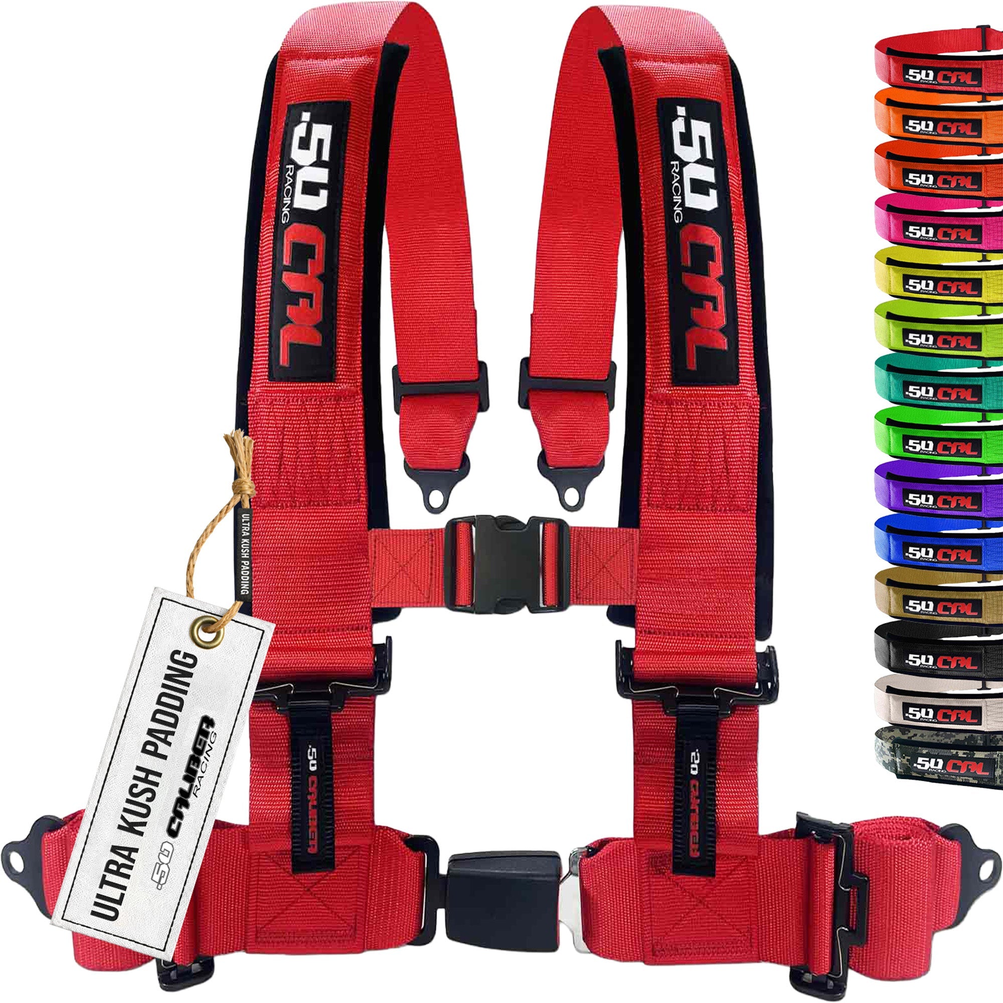 Pro Series 2" & 3" 4 point Harness with push button release